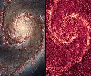 The Two-Faced Whirlpool Galaxy