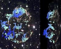 CAT scan of nearby supernova remnant reveals frothy interior