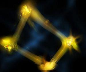 Light squeezed on a quantum scale