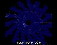 NASA's AIM observes early noctilucent ice clouds over Antarctica