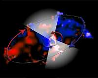 Going against the flow around a supermassive black hole