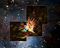 ALMA captures dramatic stellar fireworks