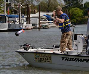Floating robots use GPS-enabled smartphones to track water flow