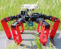 The first walking robot that moves without GPS