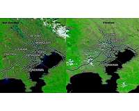 Aqua reveals flooding in Japan from Typhoon Hagibis