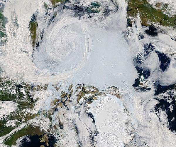 Arctic Cyclones to intensify as climate warms, NASA study predicts