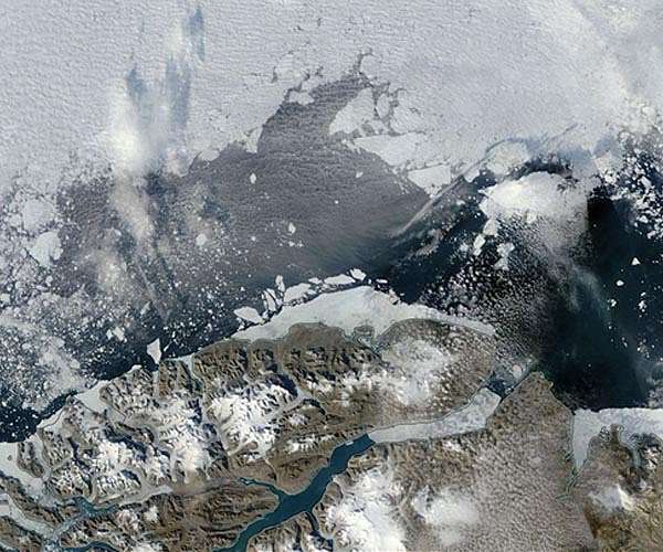 Greenland's ice shelves have lost more than a third of their volume