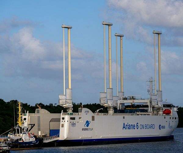 Ariane 6 readies for summer launch after eco-efficient transport to Europe's Spaceport