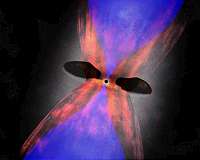 Black-hole-powered jets forge fuel for star formation
