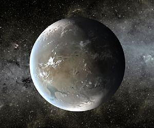 Observations strongly suggest distant super-Earth has water atmosphere
