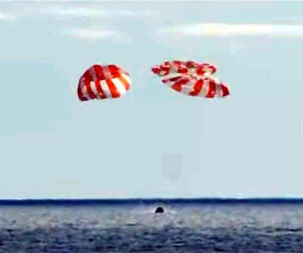 NASA capsule Orion splashes down after record-setting lunar voyage