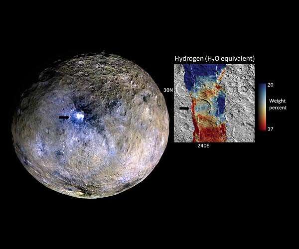 Traces of Ceres' icy crust found at Occator Crater
