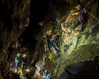 Underground astronauts preparing for space