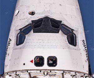 Atlantis docks with space station on final mission