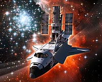 Atlantis begins its 11-day Hubble mission