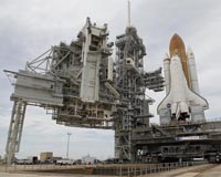 Shuttle Atlantis At The Pad For Final Hubble Mission