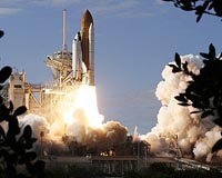 NASA launches space shuttle Atlantis
