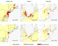 NASA Satellite Tracks Ozone Pollution by Monitoring Its Key Ingredients