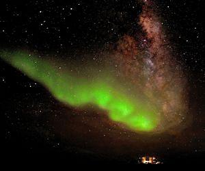 Aurora Australis over Concordia station 18 July