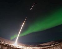 NASA Releases Image of GREECE Mission Launching Into Aurora