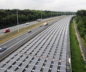 Solar tunnel powers part of Paris-Amsterdam train line