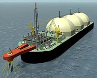 Huge turret sets sail for Shell's mega floating gas facility