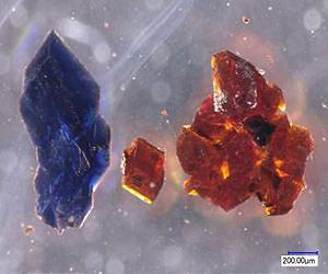 A crystal of a different color