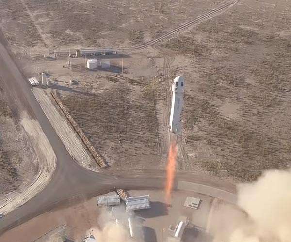 Amazon magnate Bezos blasts into space on own rocket