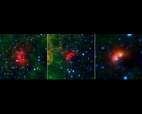 Runaway stars leave infrared waves