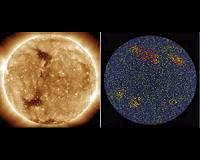 Bright Points in Sun's Atmosphere Mark Patterns Deep In Its Interior