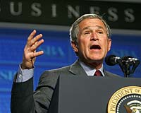 Bush seeks APEC backing on crisis