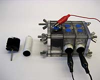 Brush Anode And Tubular Cathode Scale Up Microbial Fuel Cells