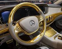 Gold-plated car shines at Geneva Motor Show