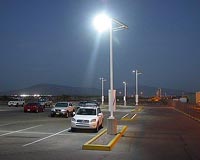 Solar Lighting Illuminates Parking Lot And Keeps Skies Dark