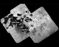 Cassini's final view of Titan's northern lakes and seas