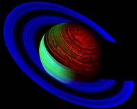 A Neonic Saturn Glows
