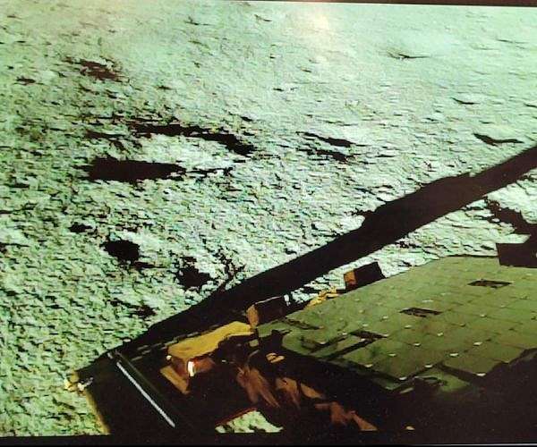 India's rover sends mission's first photos from moon's south pole