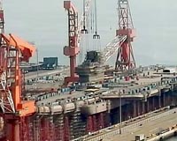 China makes progress on second aircraft carrier