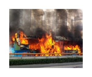 24 dead in China shuttle bus fire: govt