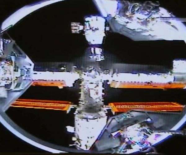 China's latest astronaut trio dock at Tiangong Space Station
