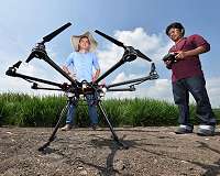 AI goes underground: root crop growth predicted with drone imagery