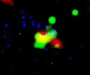 Cascading Material Pours onto a Young Star