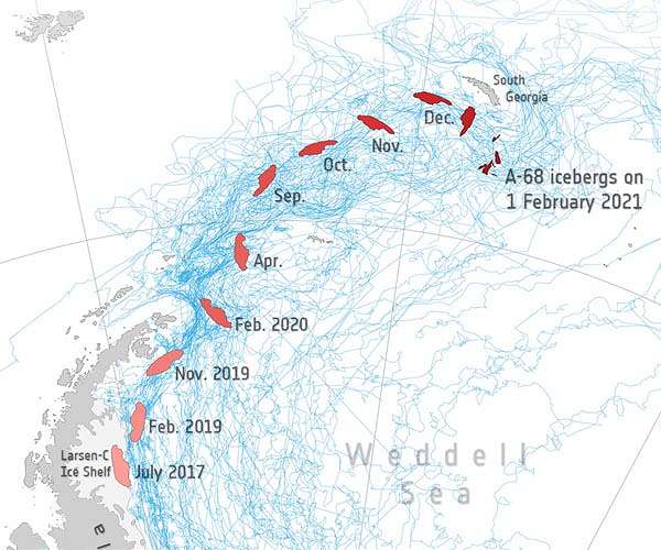 Is this the end of the A-68A iceberg