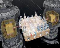 Test cubes floating freely inside LISA Pathfinder