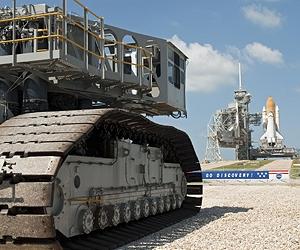Slow-Motion Giants Carry Shuttles To The Pad