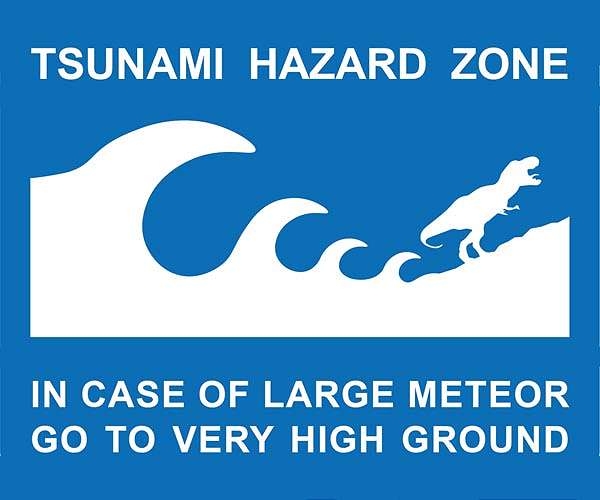 End-Cretaceous asteroid caused massive global tsunami, peaking at a mile high