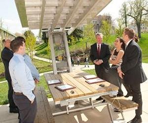 CUA Applaud Students' Solar Picnic Table Design