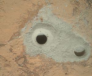NASA Curiosity Rover Collects First Martian Bedrock Sample