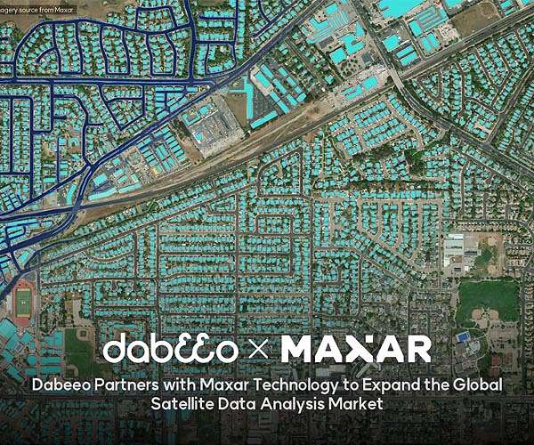 Dabeeo partners with Maxar to expand the global satellite data analysis market