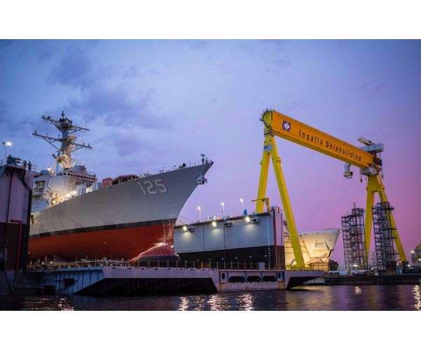 Keel laid for future guided-missile destroyer USS Quentin Walsh